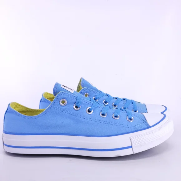 Converse All Star Blue and Yellow Low-Top Sneakers - Picture 5 of 12